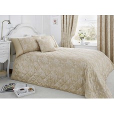 Dreams n Drapes Jasmine Champagne Quilted Bedspread